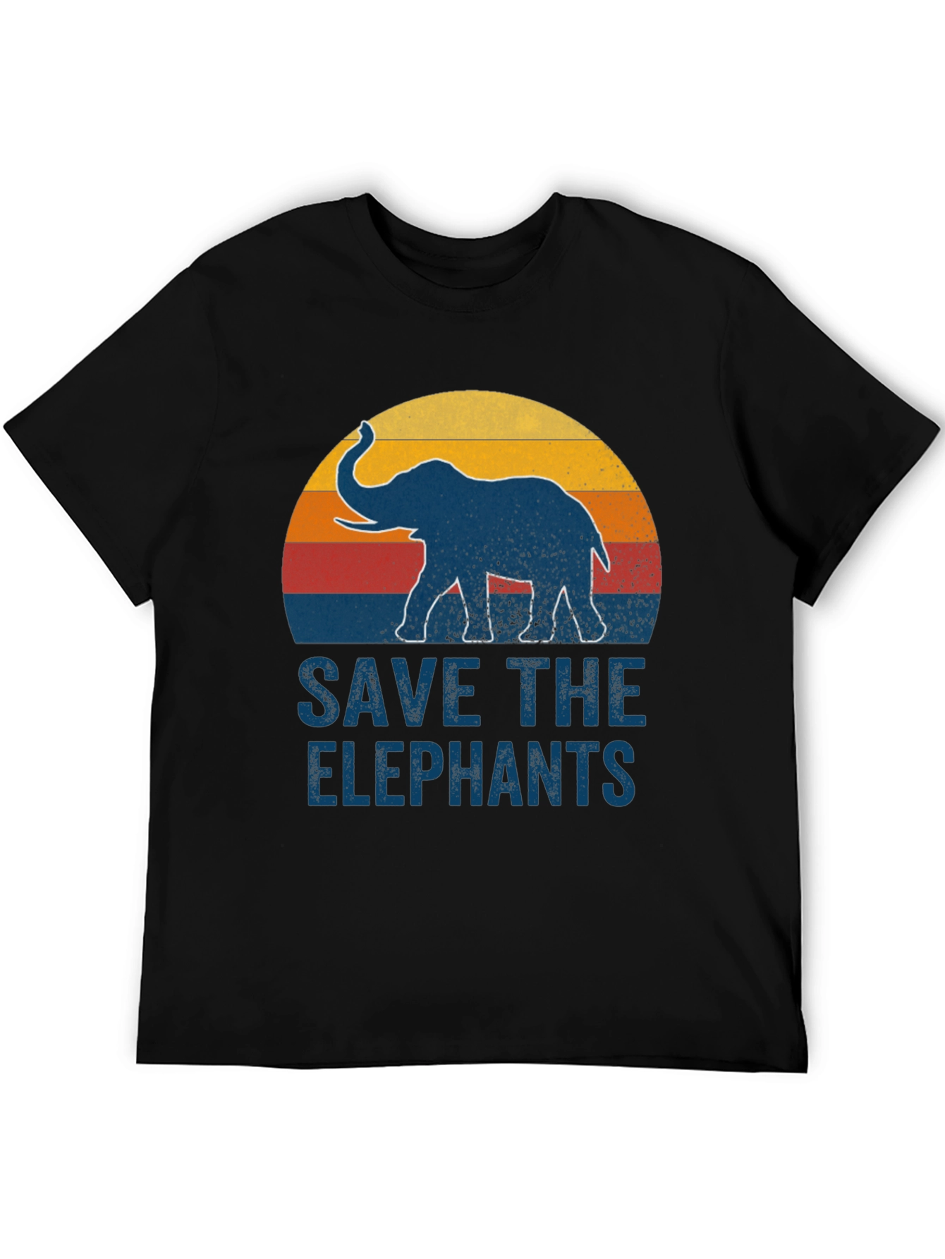 Save the Elephants Graphic Tee - Retro Style