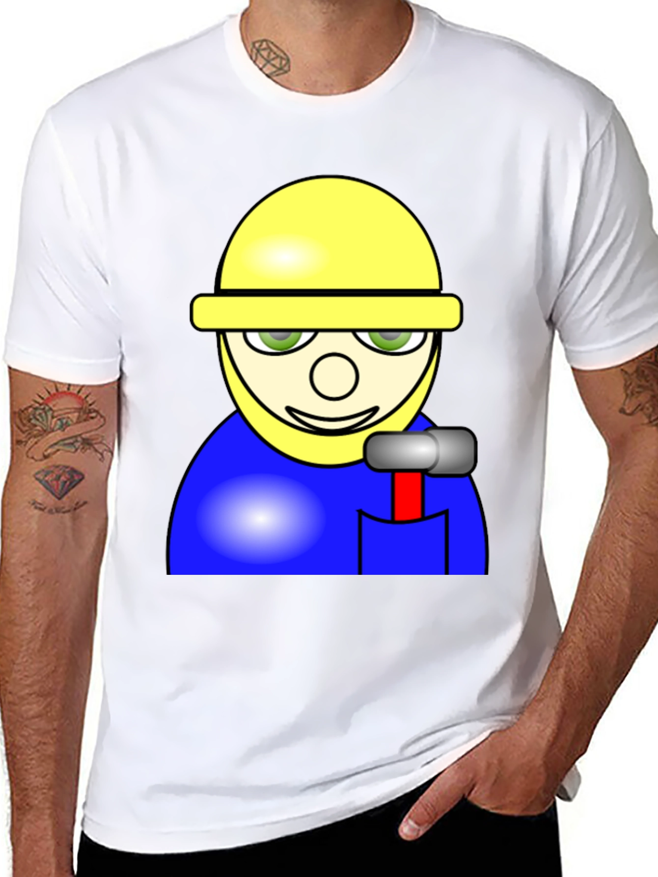 Construction Worker Graphic Tee