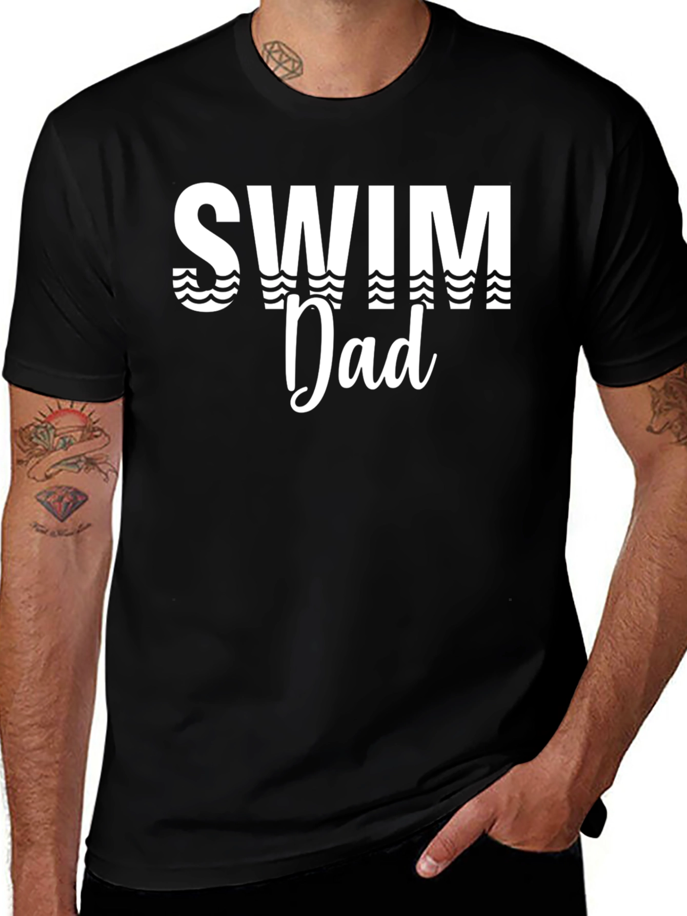 Swim Dad T-Shirt - Fathers Day Gift