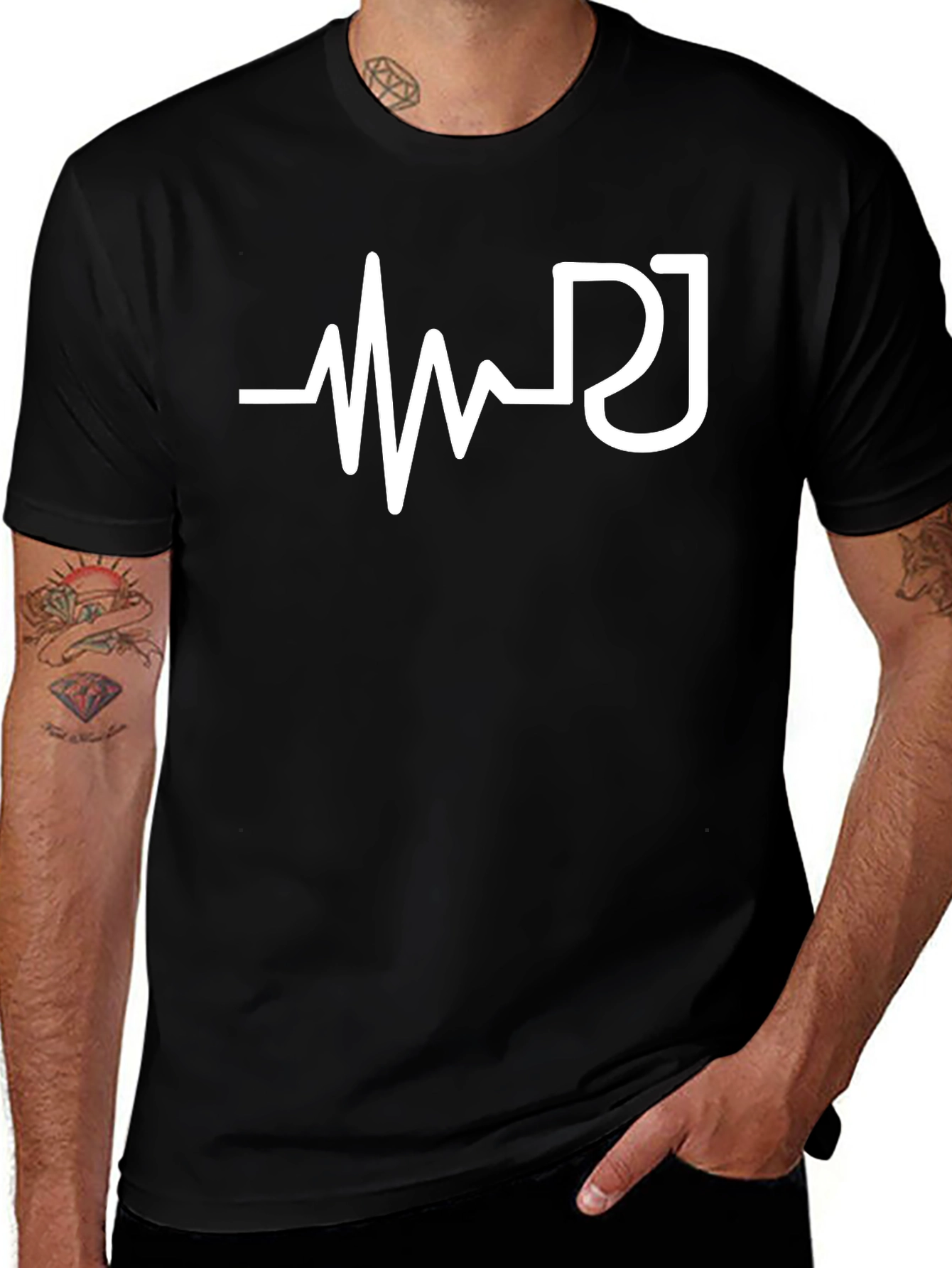 DJ Heartbeat Graphic Tee - Music Lovers T-Shirt