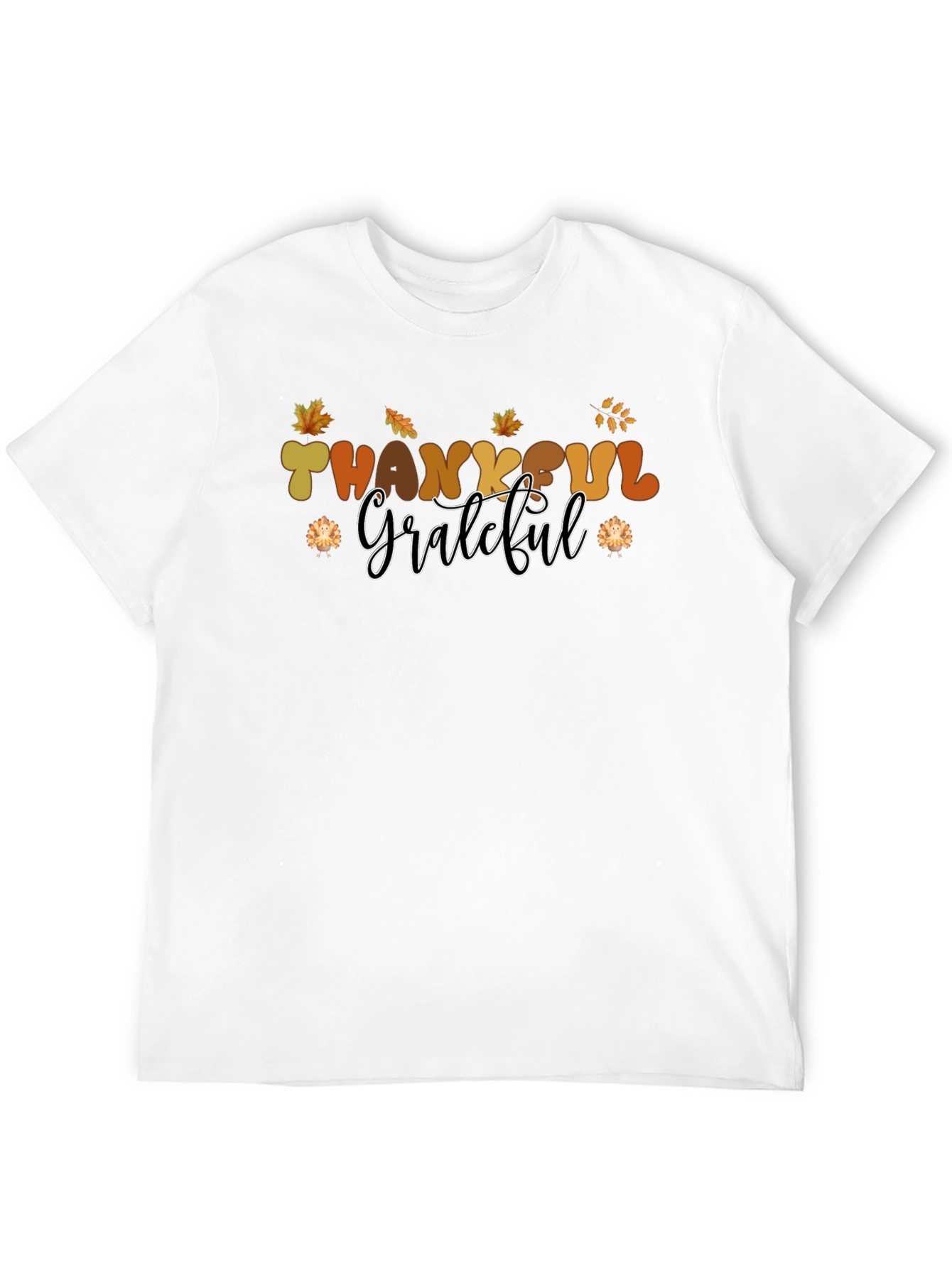 Thankful Grateful T-Shirt - Stylish Autumn Apparel