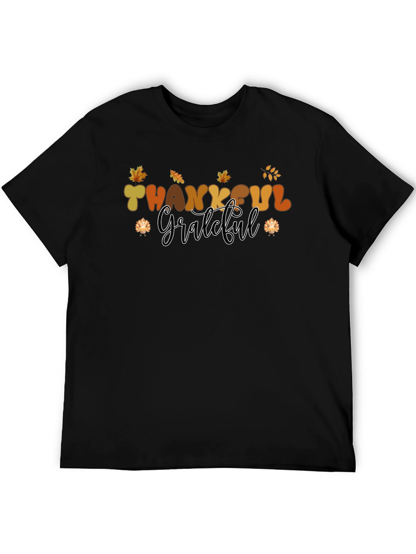 Thankful Grateful T-Shirt - Stylish Autumn Apparel