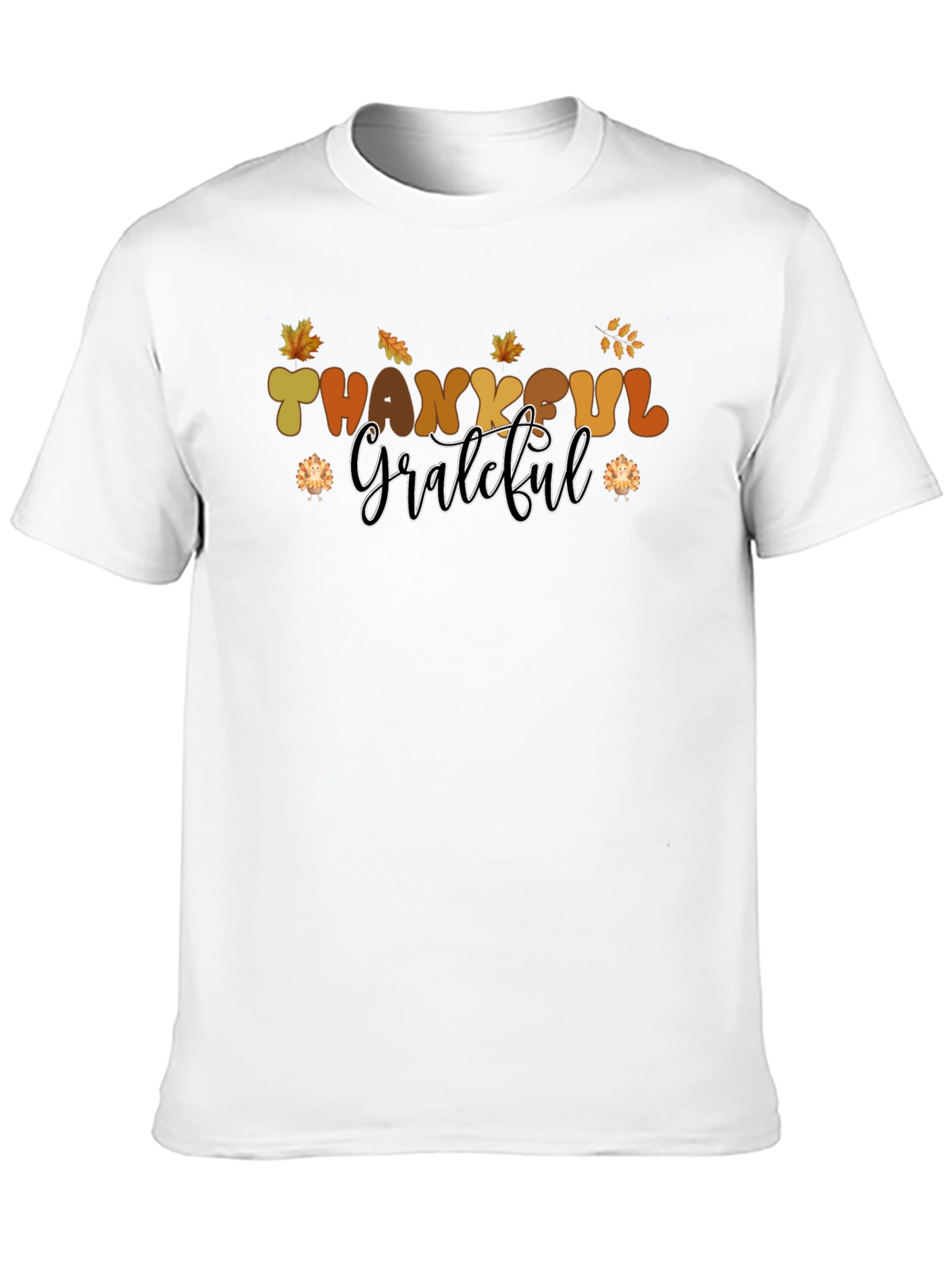 Thankful Grateful T-Shirt - Stylish Autumn Apparel