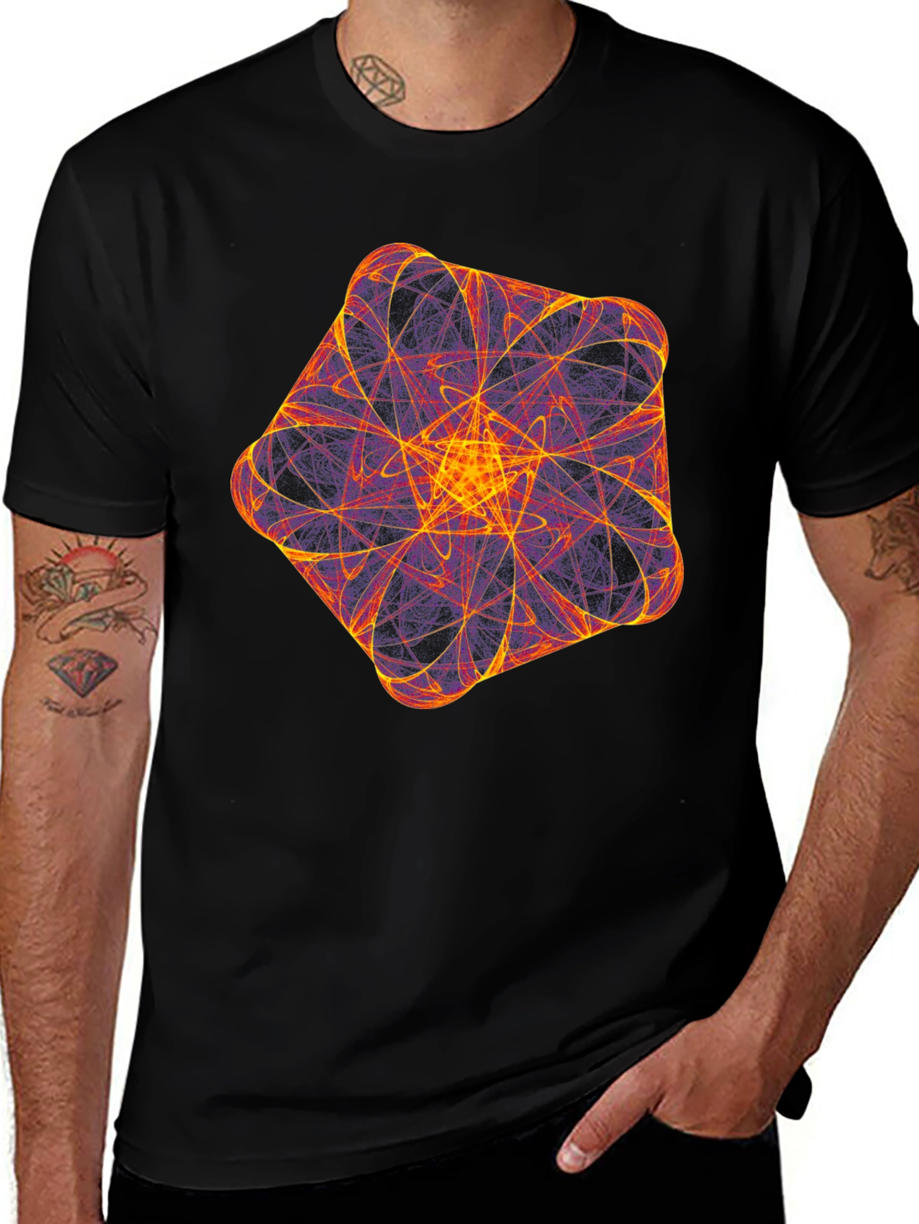 Geometric Fractal T-Shirt - Bold & Unique Design