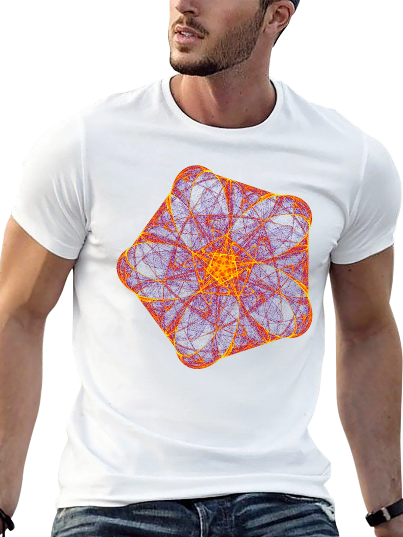 Geometric Fractal T-Shirt - Bold & Unique Design