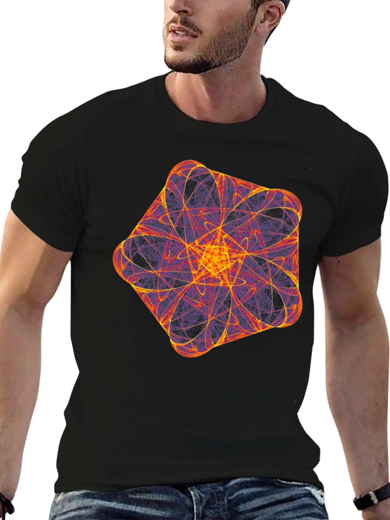 Geometric Fractal T-Shirt - Bold & Unique Design