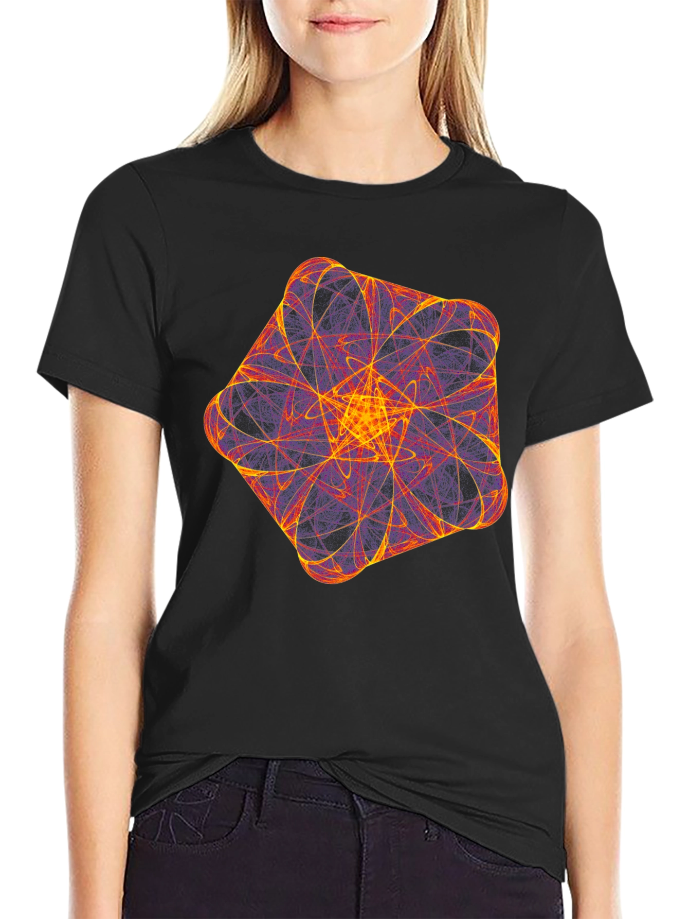 Geometric Fractal T-Shirt - Bold & Unique Design
