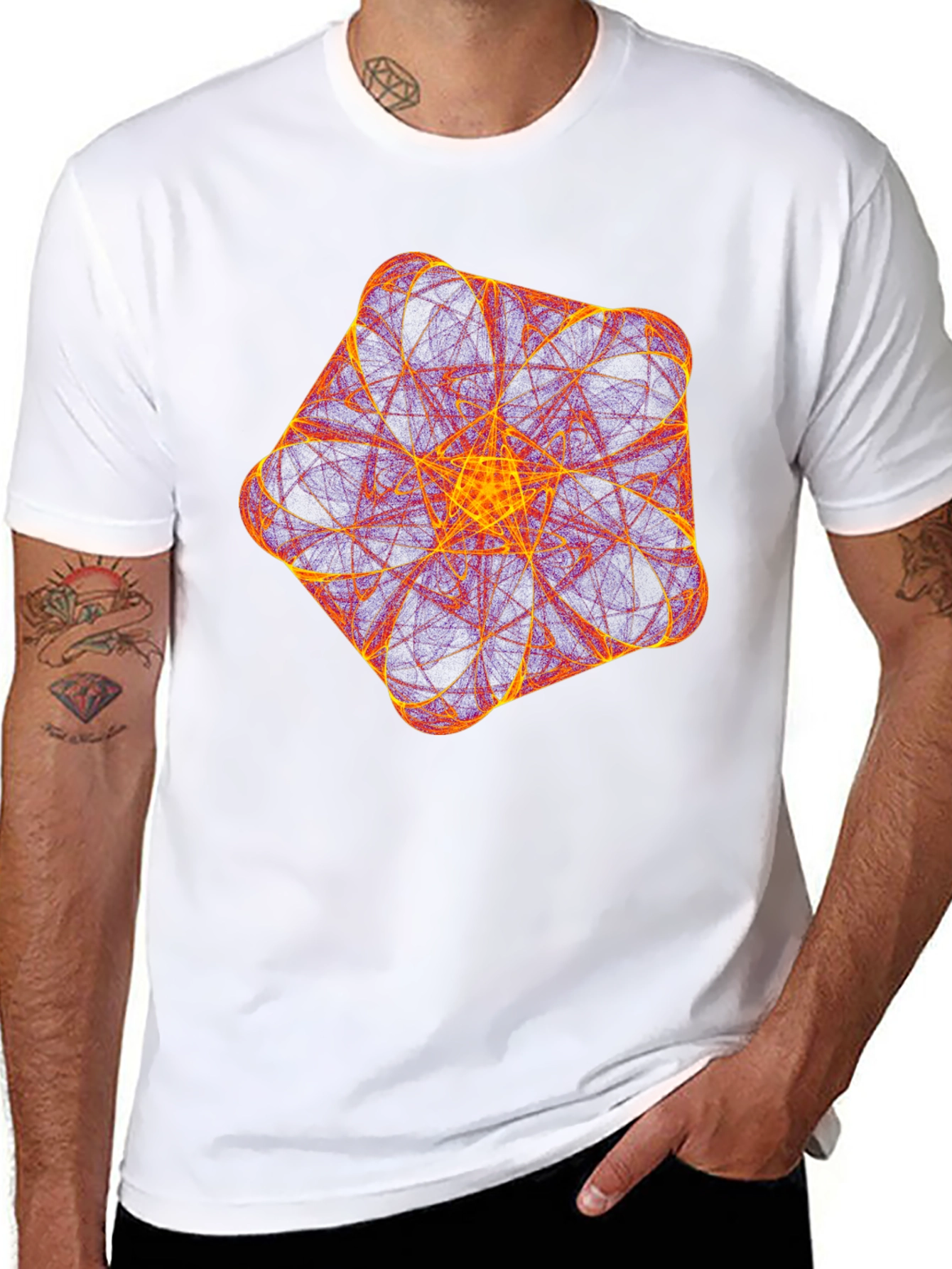 Geometric Fractal T-Shirt - Bold & Unique Design