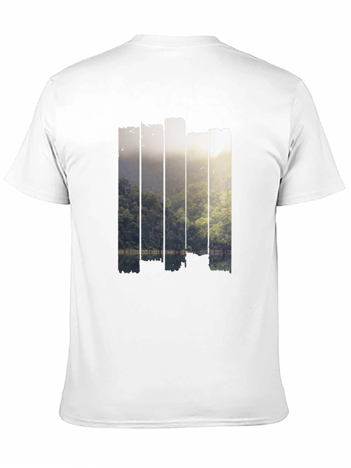 Nature Scene Graphic Black T-Shirt