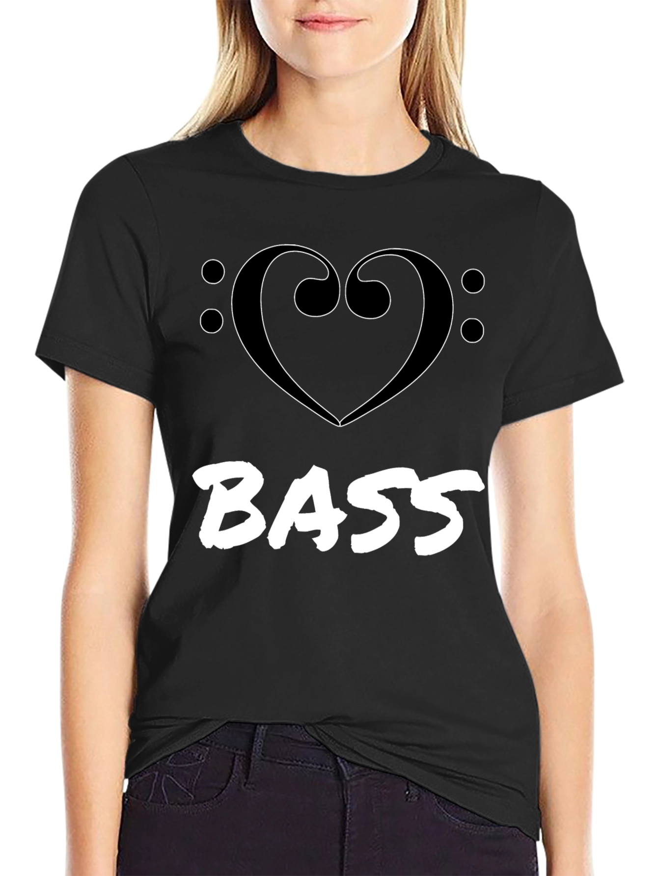 I Heart Bass Graphic Tee