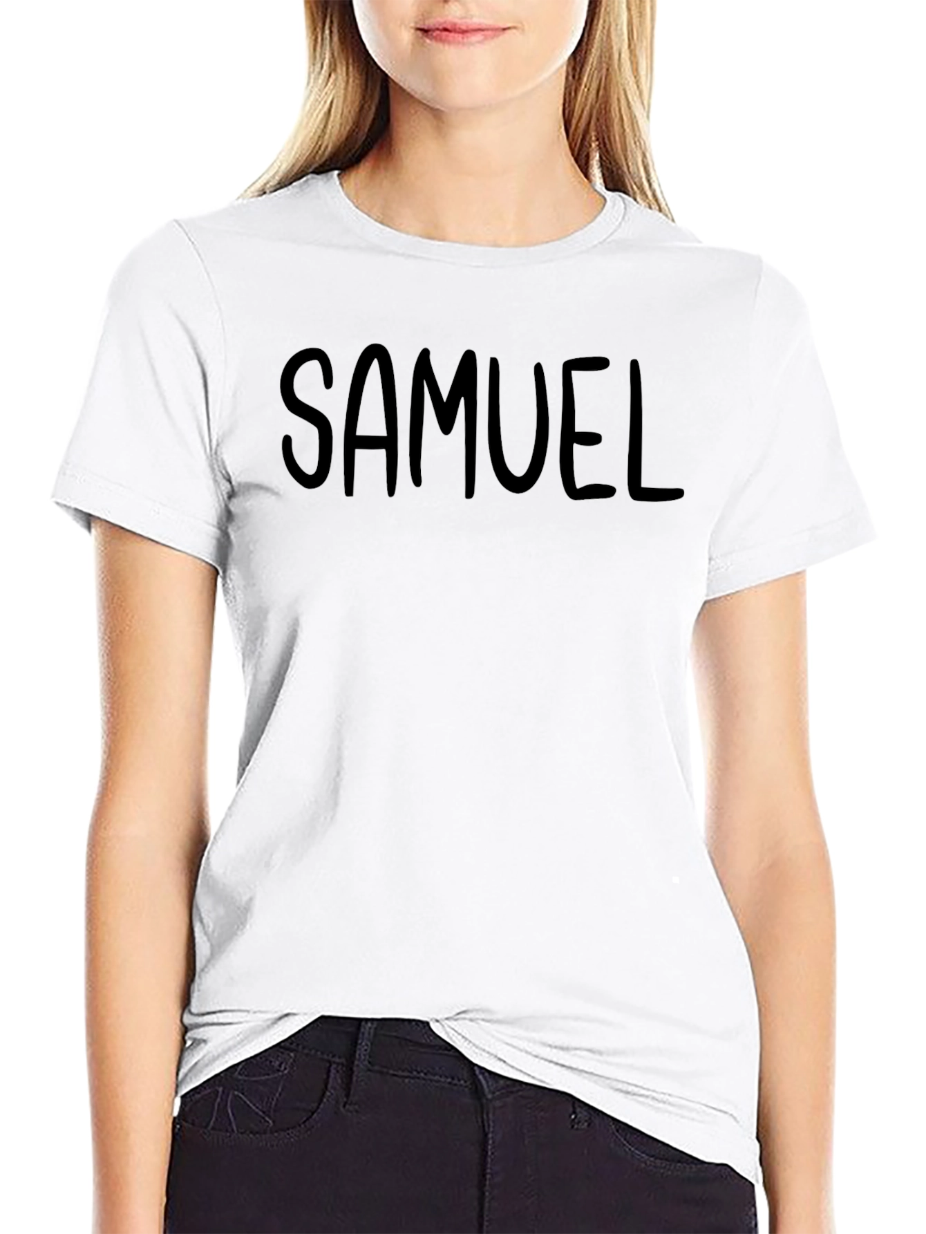 Personalized Samuel Black T-Shirt