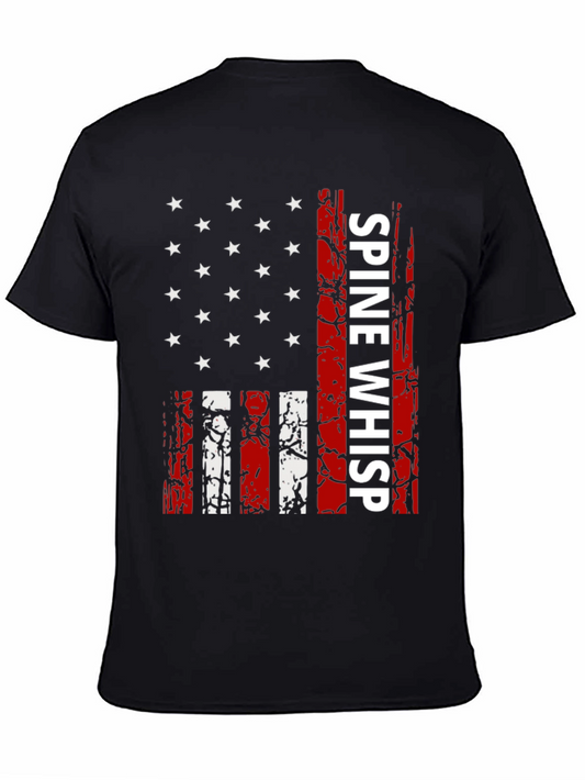 Spine Whisp American Flag Style T-Shirt