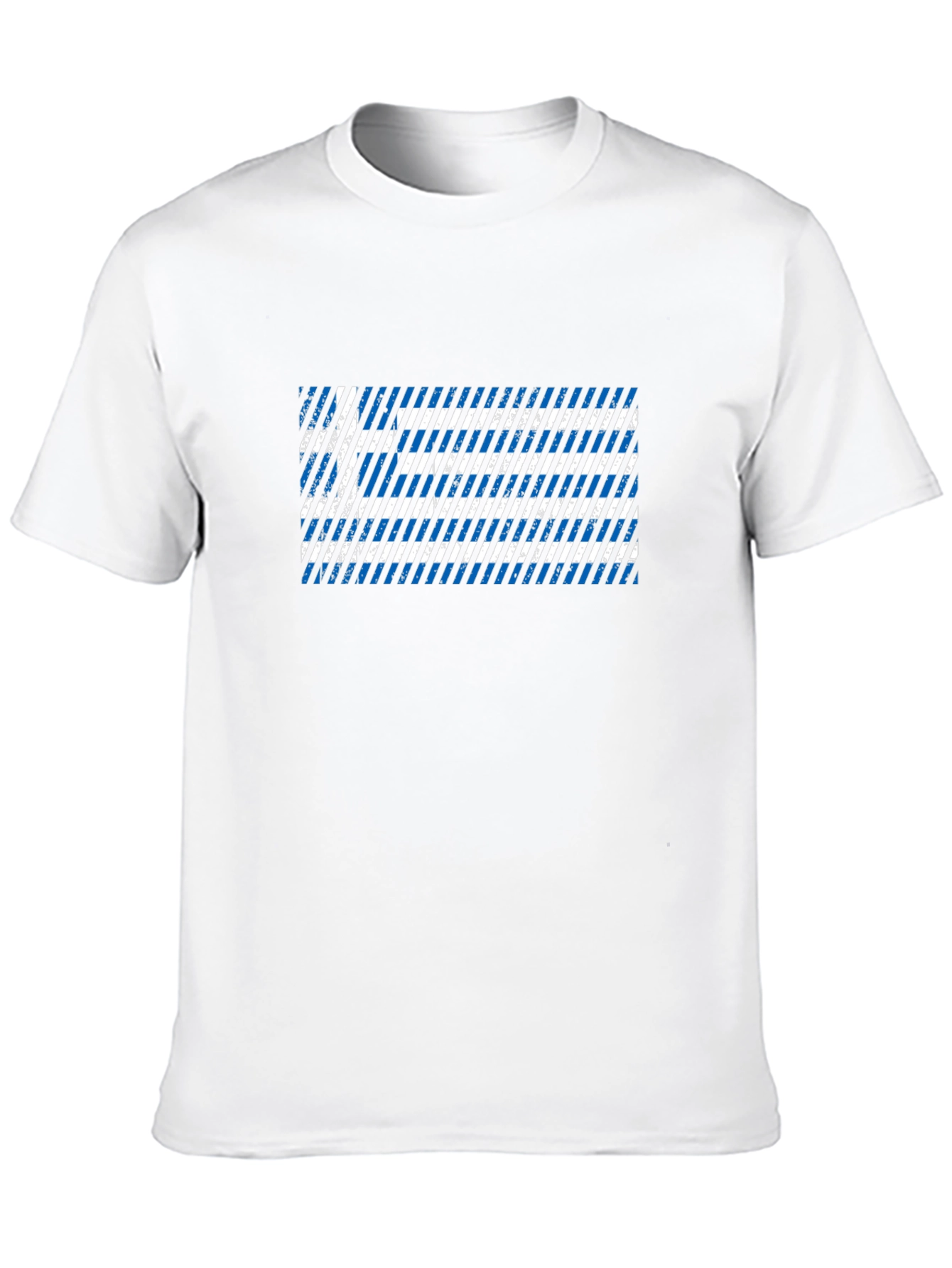 Greek Flag Distressed T-Shirt