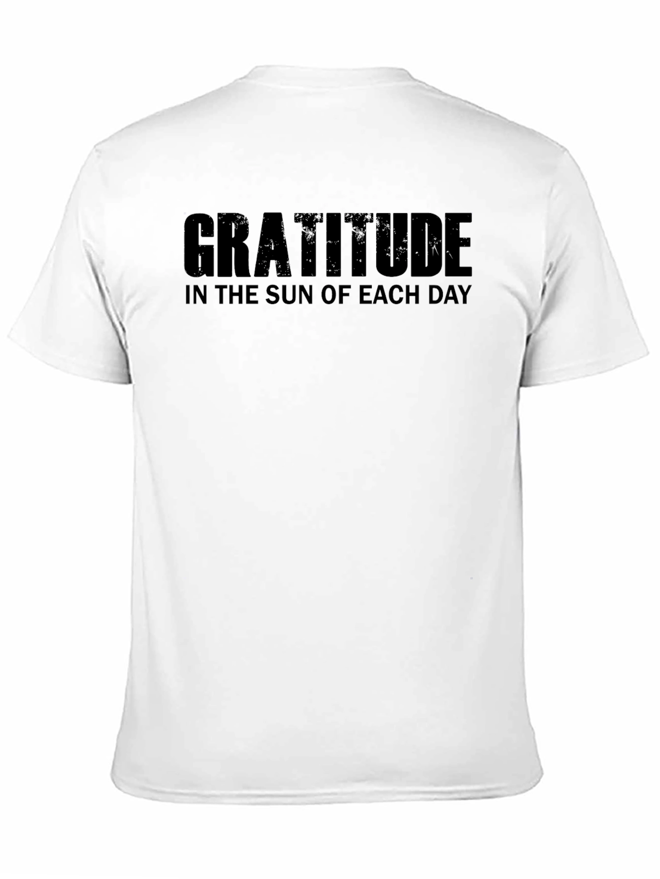 Gratitude T-Shirt - Mens Black Crew Neck Tee