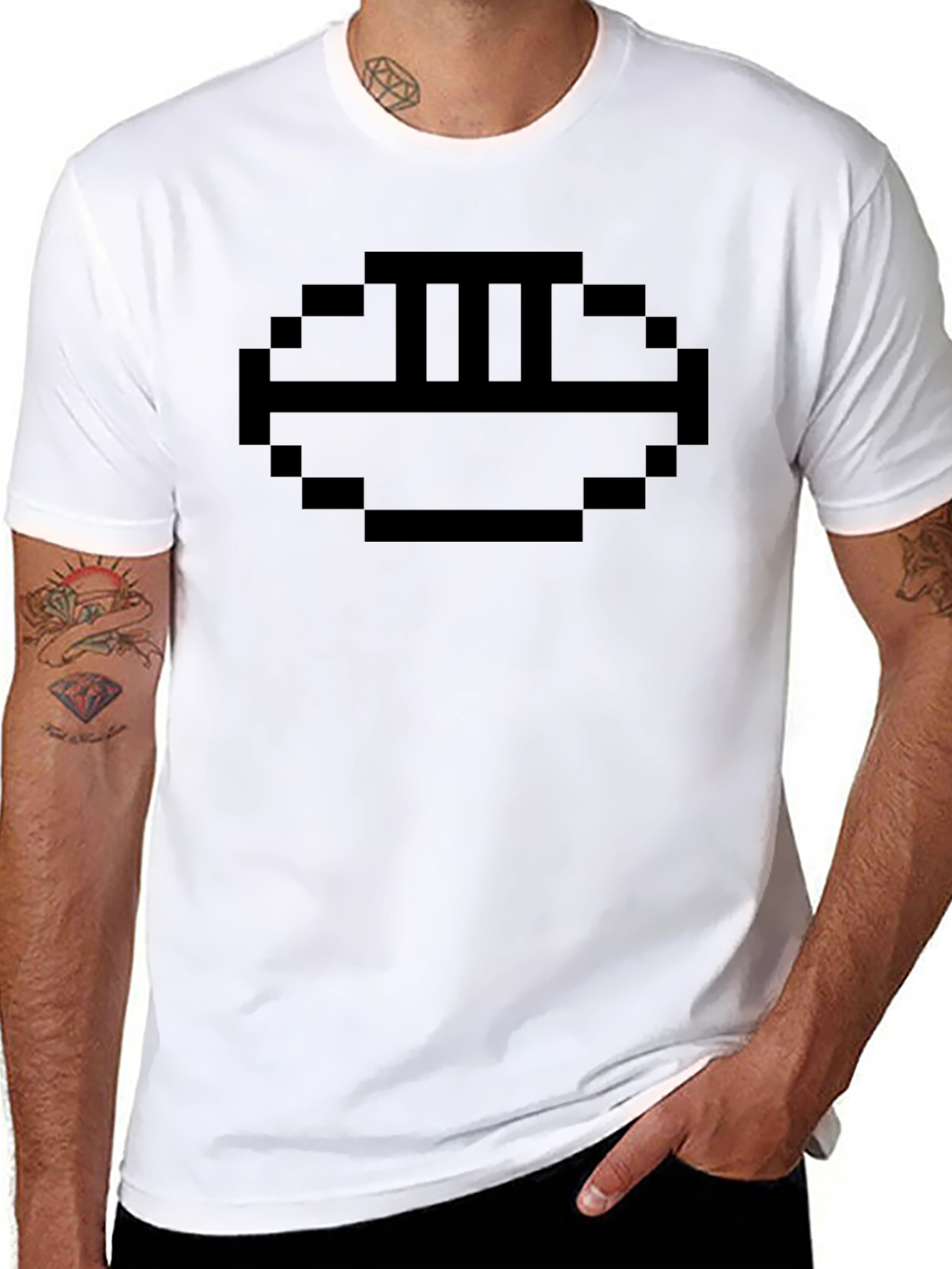 Pixelated Black Lantern Power Ring T-Shirt