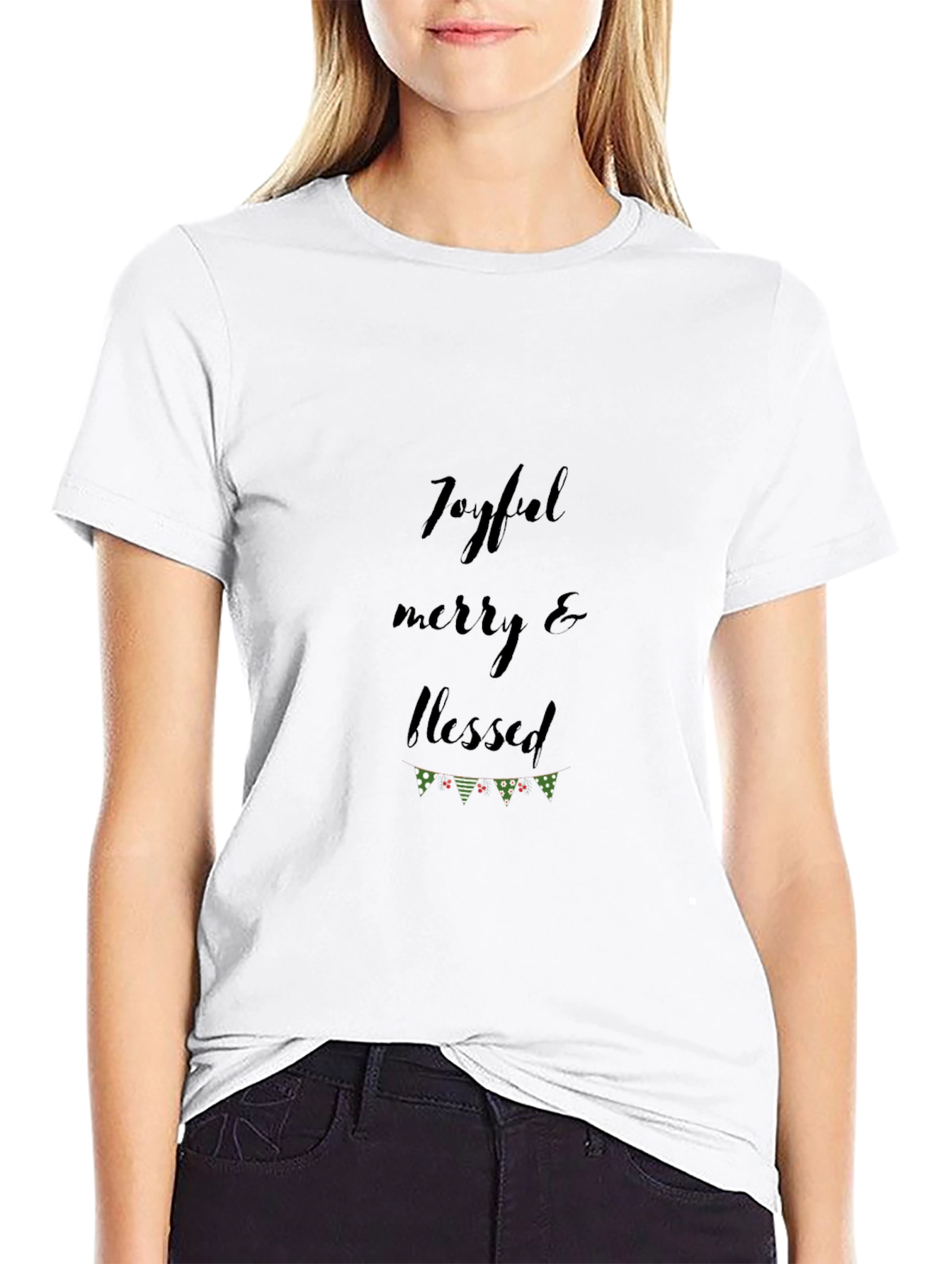 Joyful Merry & Blessed Holiday Tee