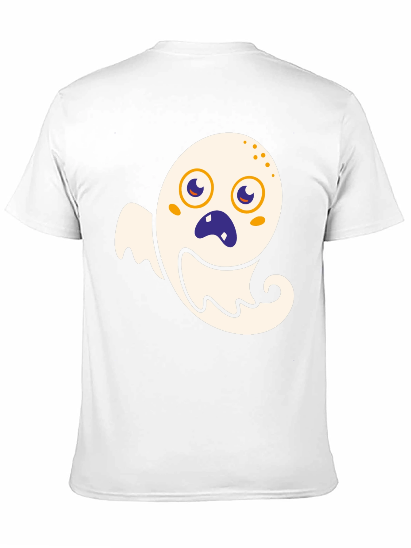 Spooky Cute Ghost Graphic Tee - Halloween Black T-Shirt