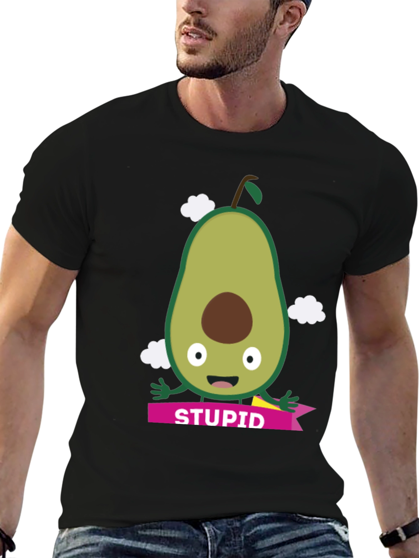 Funny Avocado Stupid Graphic Tee