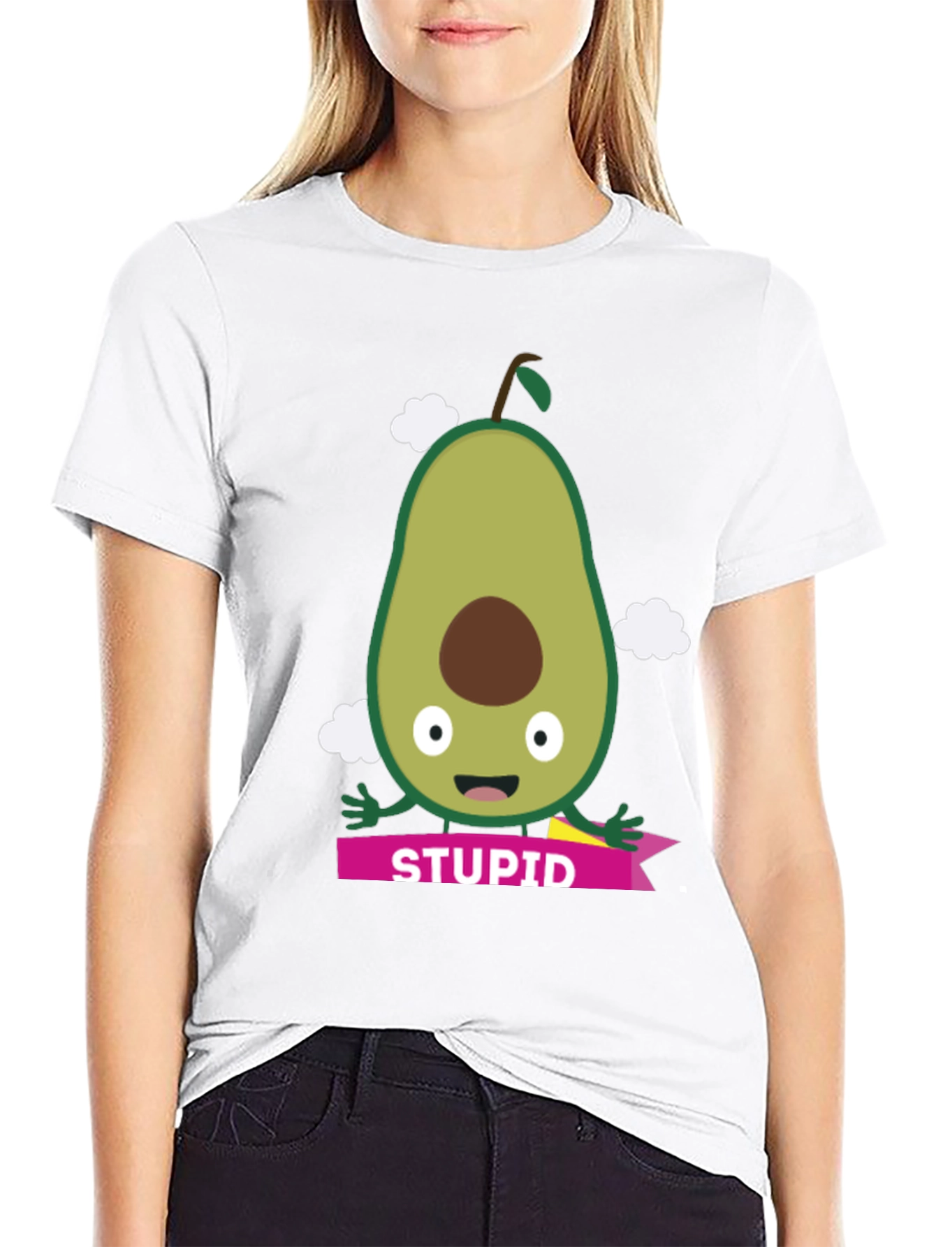 Funny Avocado Stupid Graphic Tee