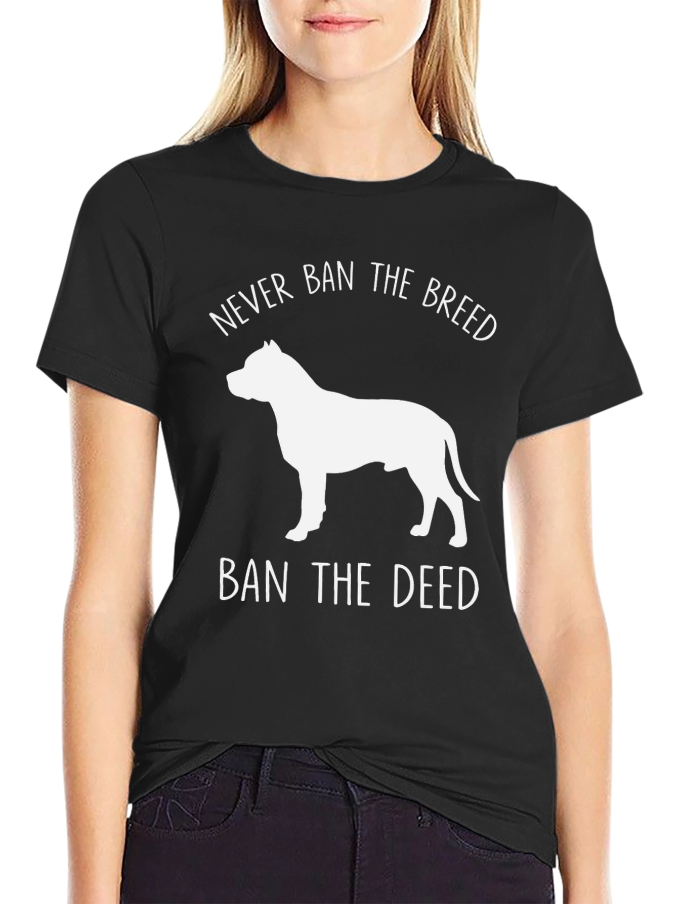 Never Ban The Breed Dog Graphic Tee