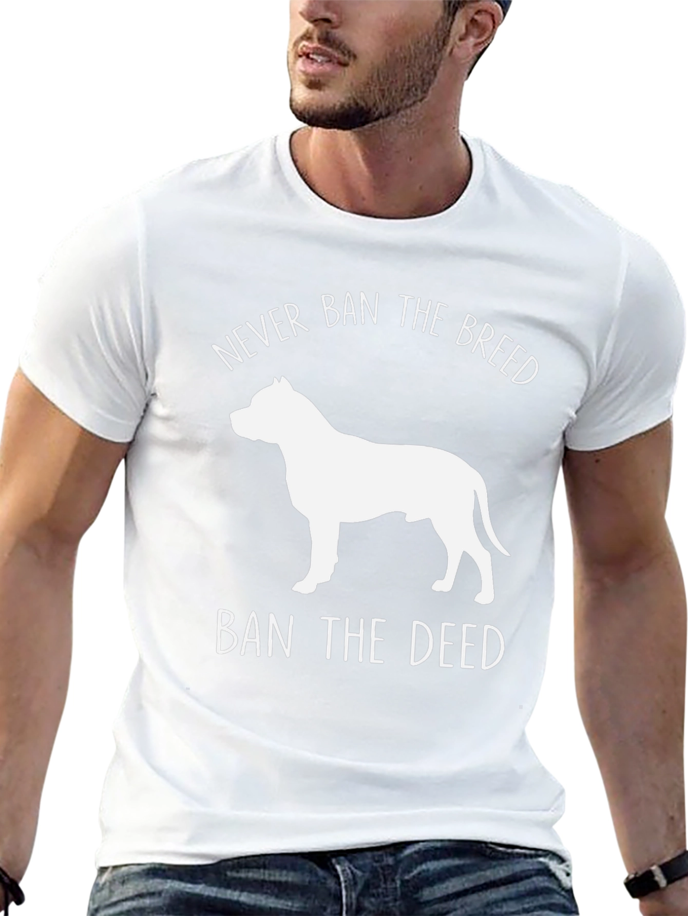Never Ban The Breed Dog Graphic Tee