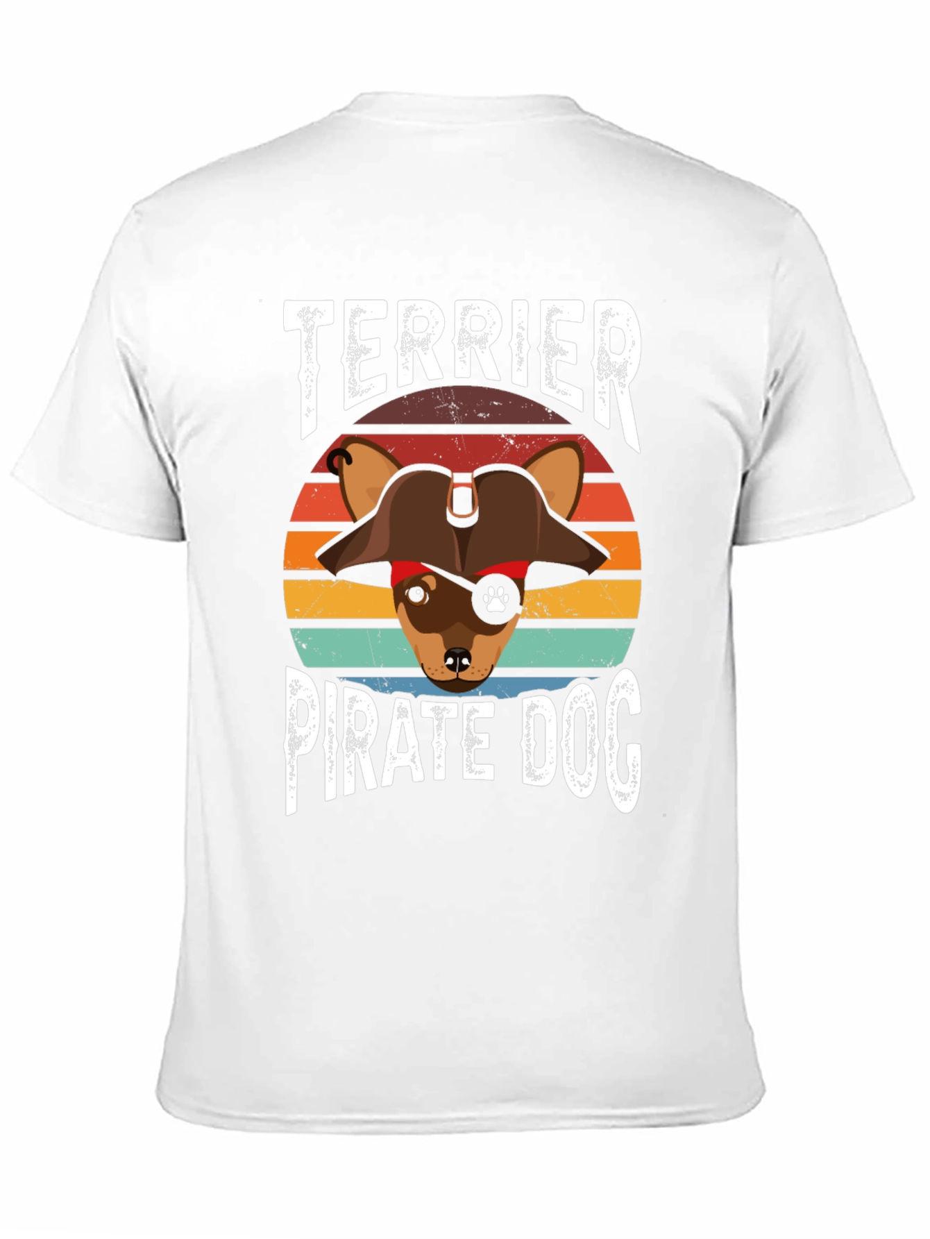 Terrier Pirate Dog Graphic T-Shirt