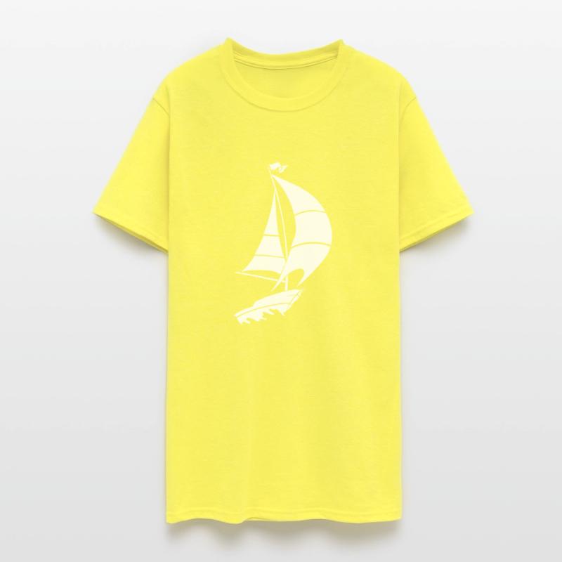 Sailboat sailing yacht sea silhouette minimalist