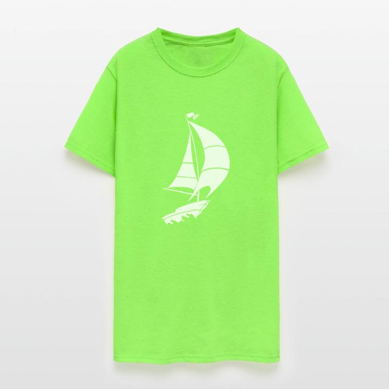 Sailboat sailing yacht sea silhouette minimalist