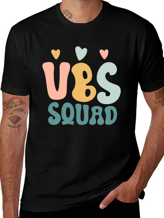 VBS Squad Graphic Tee - Black Cotton T-Shirt