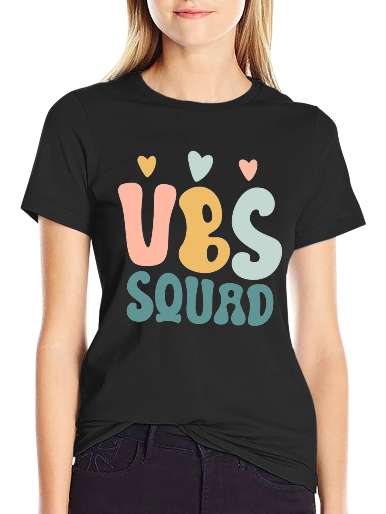 VBS Squad Graphic Tee - Black Cotton T-Shirt