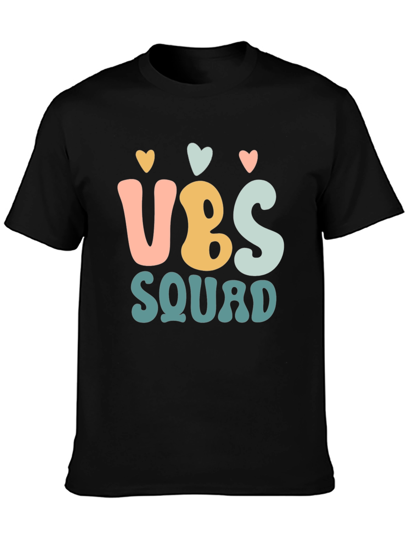 VBS Squad Graphic Tee - Black Cotton T-Shirt