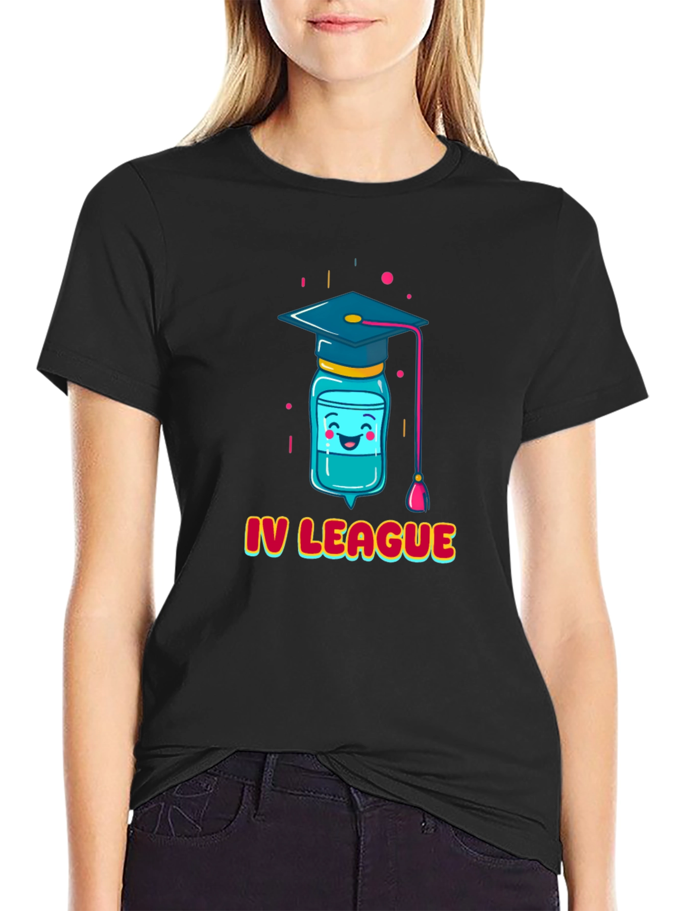 IV League Grad T-Shirt - Funny Medical Humor
