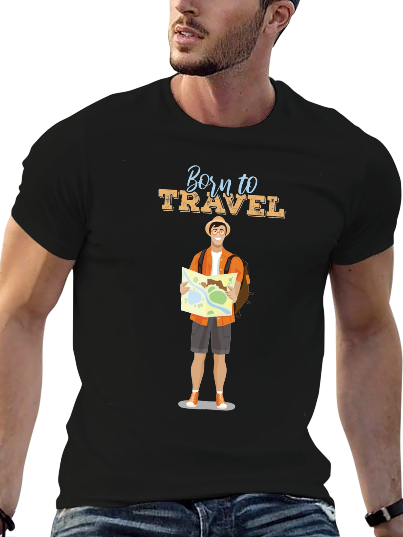 Born to Travel Graphic Tee - Adventure Awaits!