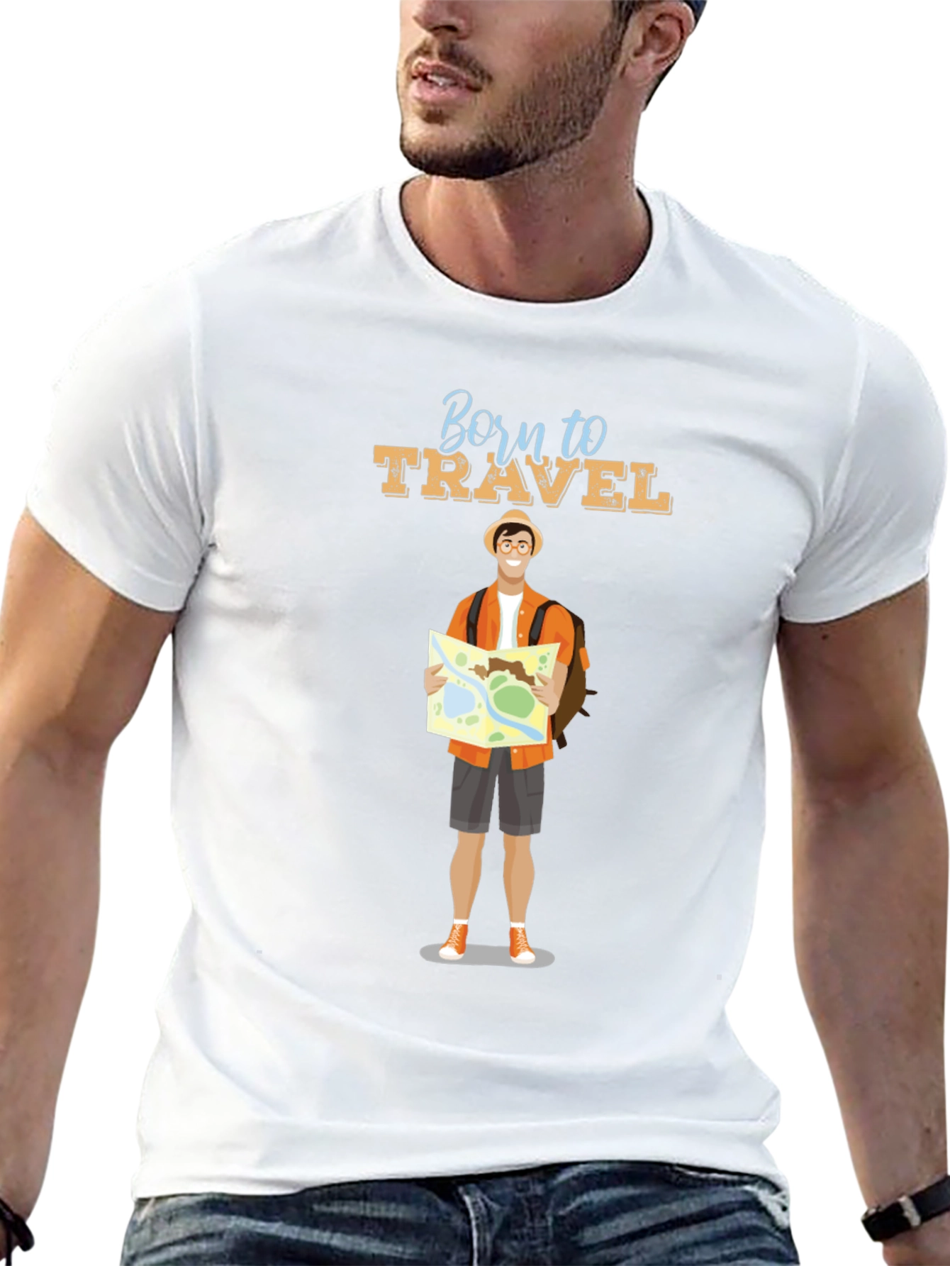 Born to Travel Graphic Tee - Adventure Awaits!