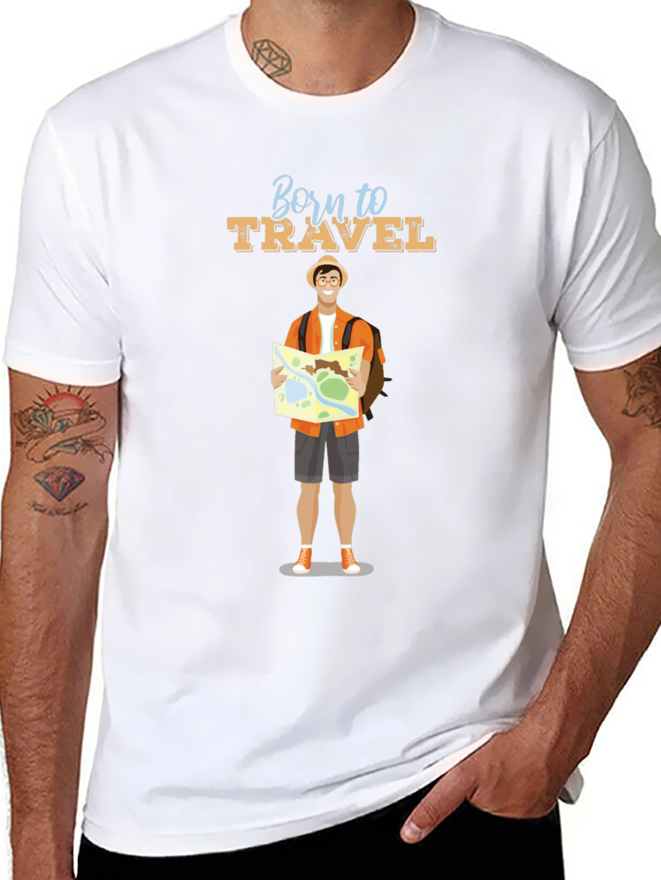 Born to Travel Graphic Tee - Adventure Awaits!