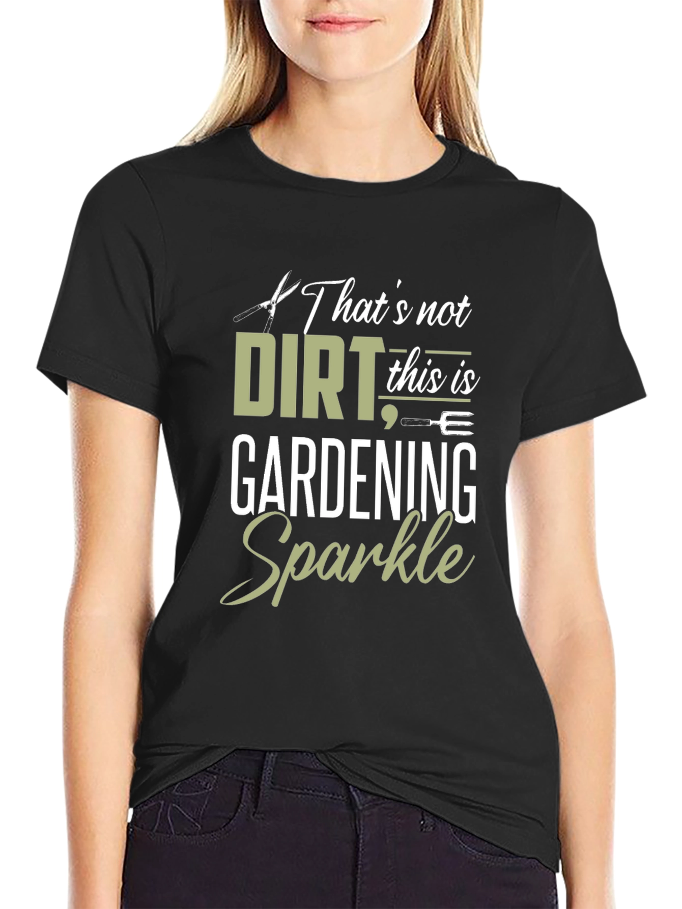 Gardening Sparkle Graphic T-Shirt