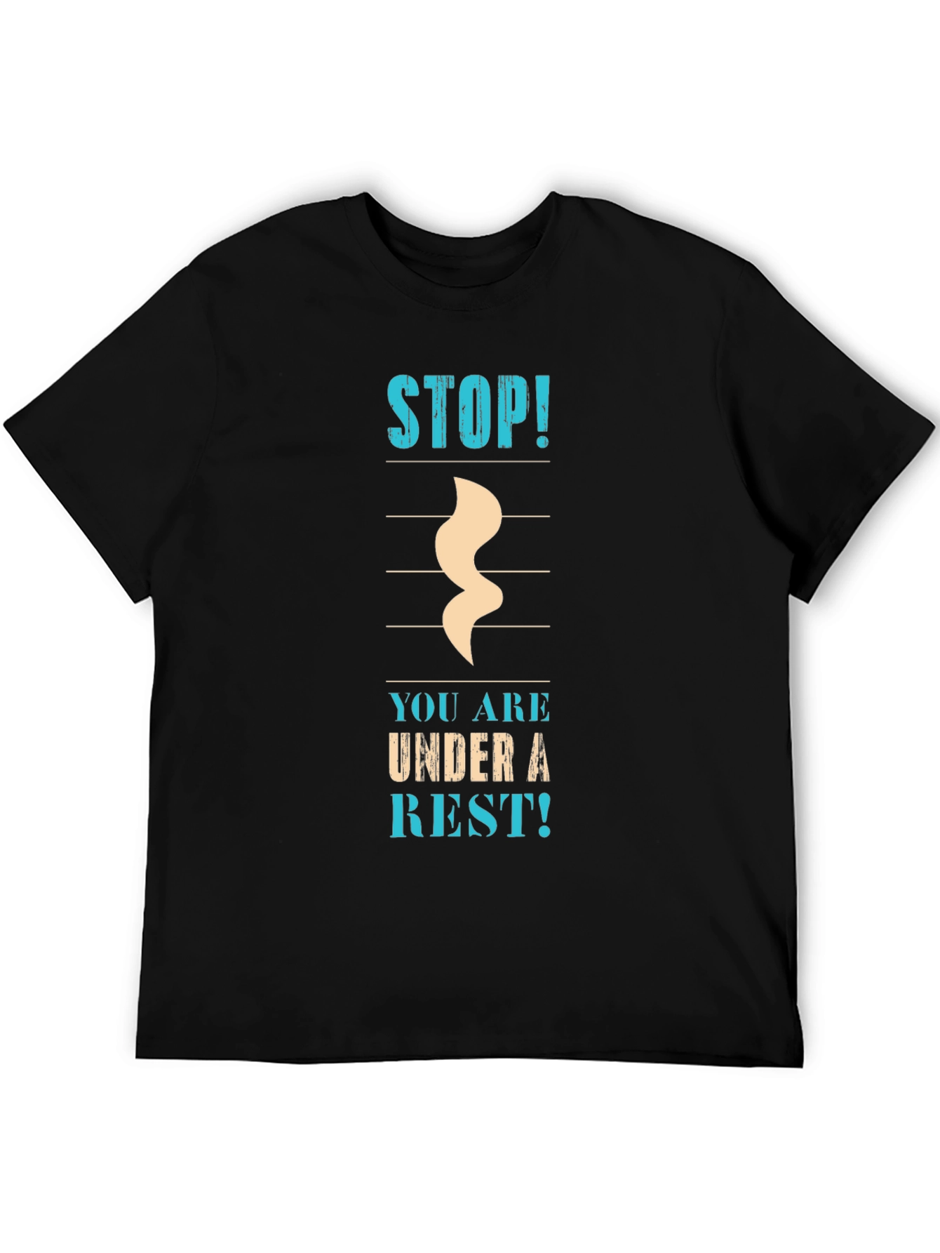Musical Rest Black T-Shirt