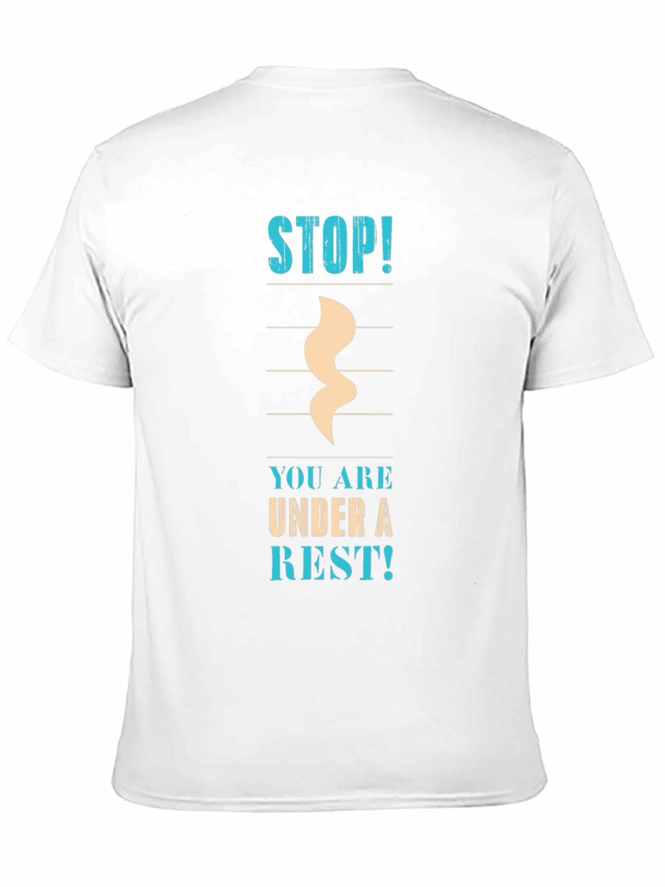 Musical Rest Black T-Shirt
