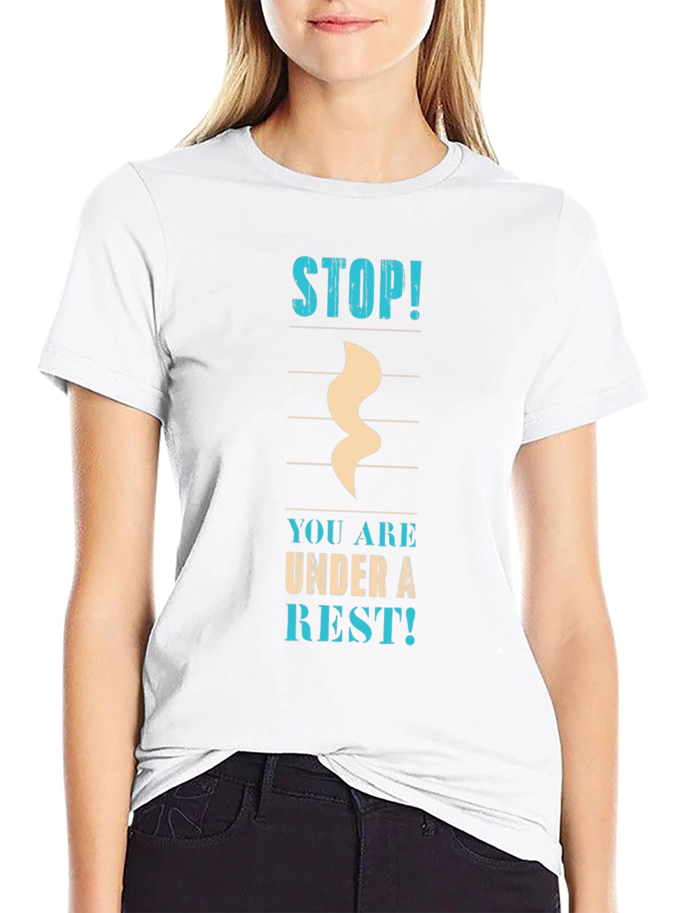 Musical Rest Black T-Shirt
