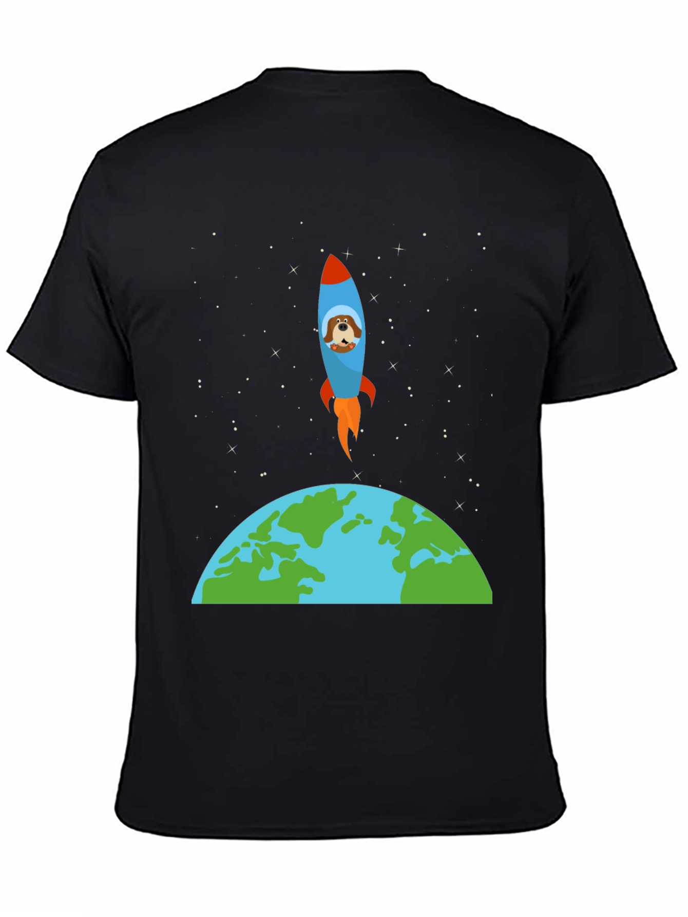 Dog in Space Rocket T-Shirt