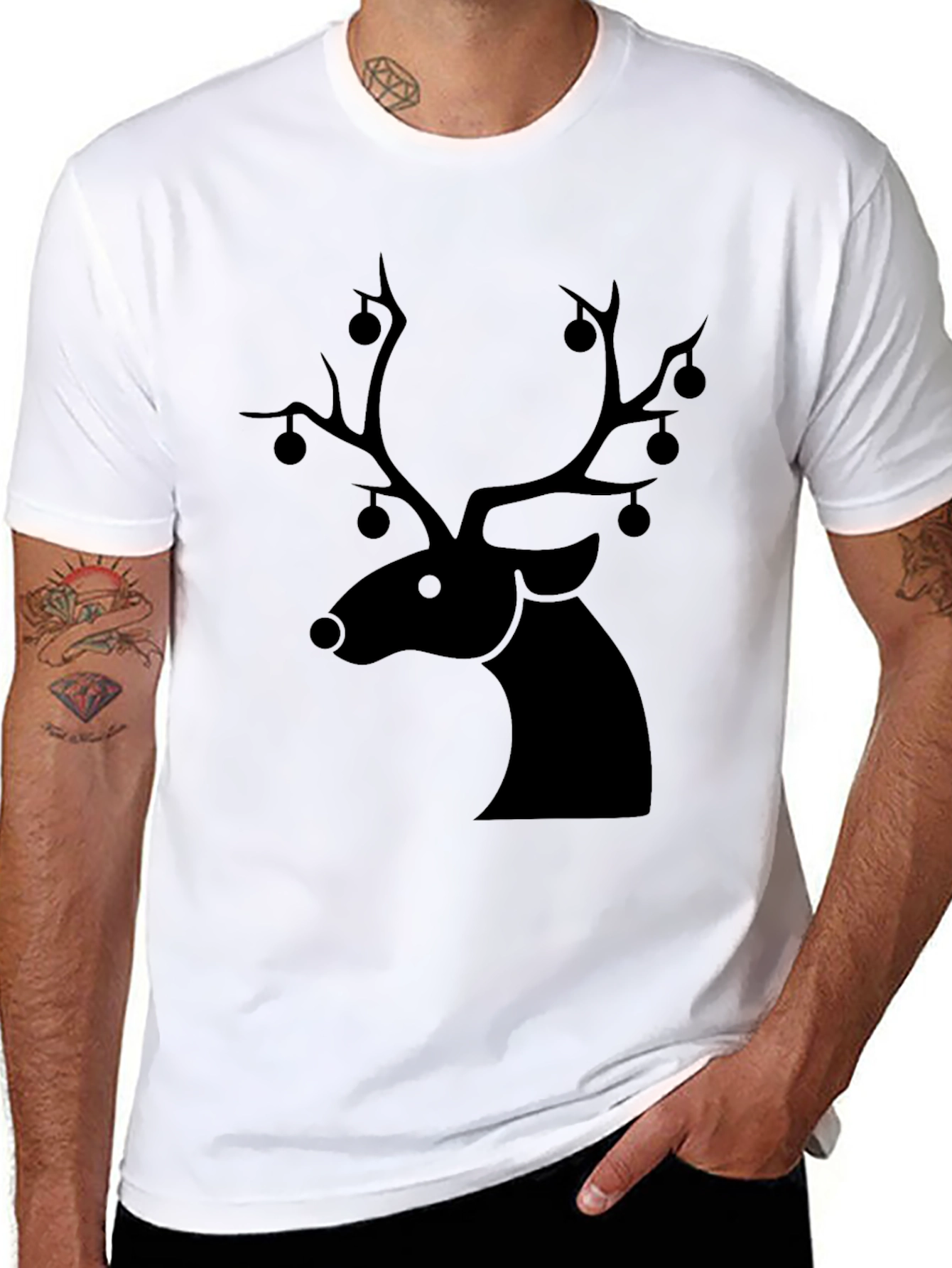 Festive Deer Graphic Tee