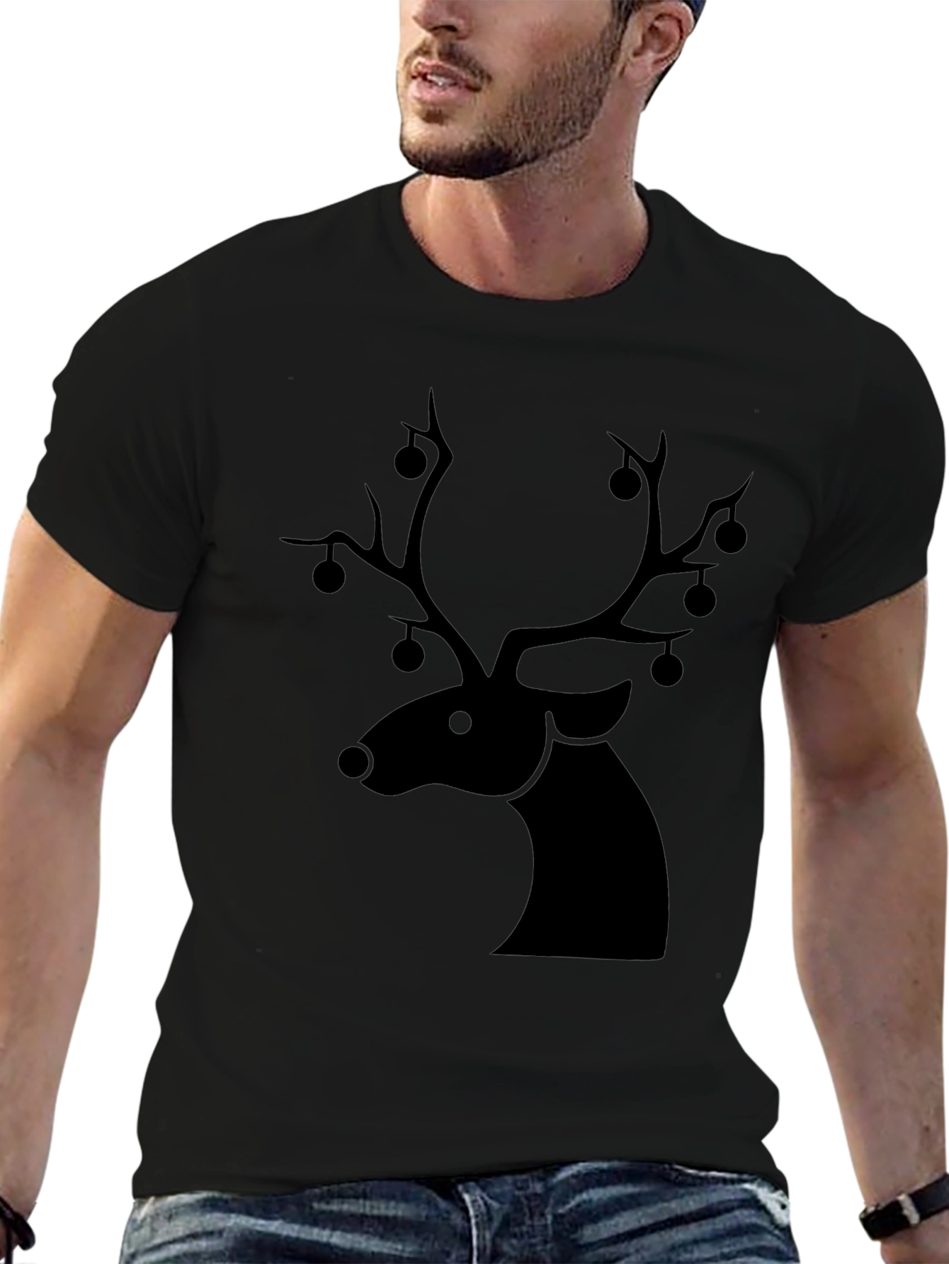 Festive Deer Graphic Tee