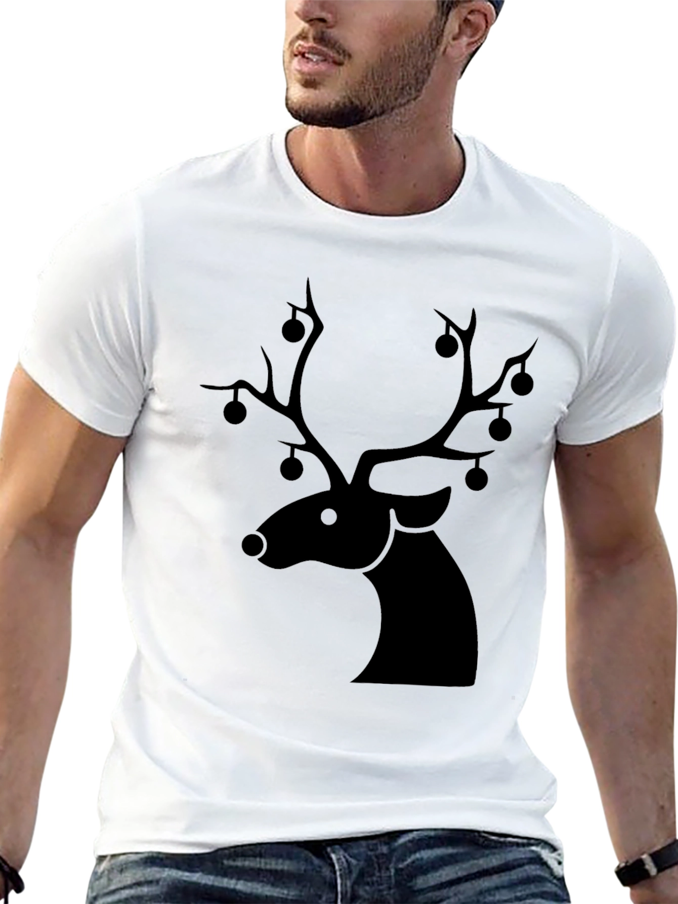 Festive Deer Graphic Tee