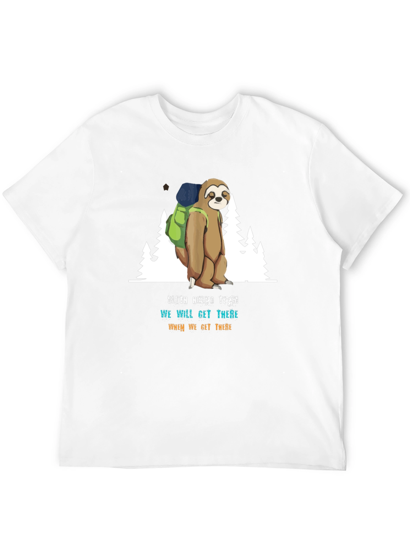 Sloth Hiking Team Graphic Tee - Relaxed Fit