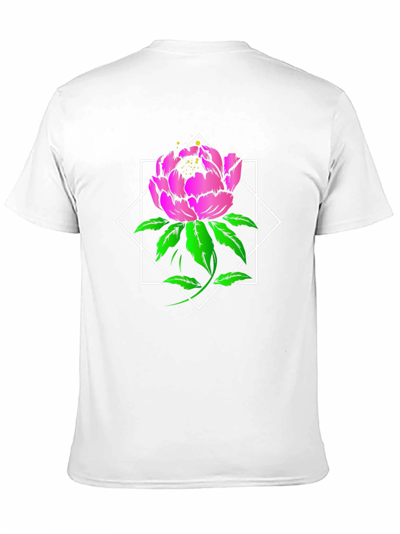 Floral Diamond Graphic Tee - Bold & Stylish