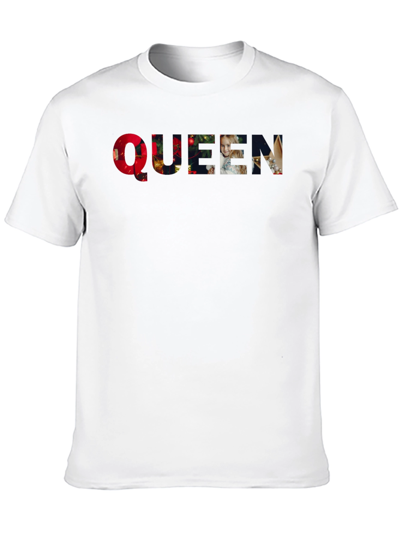 Queen Christmas Holiday Black T-Shirt