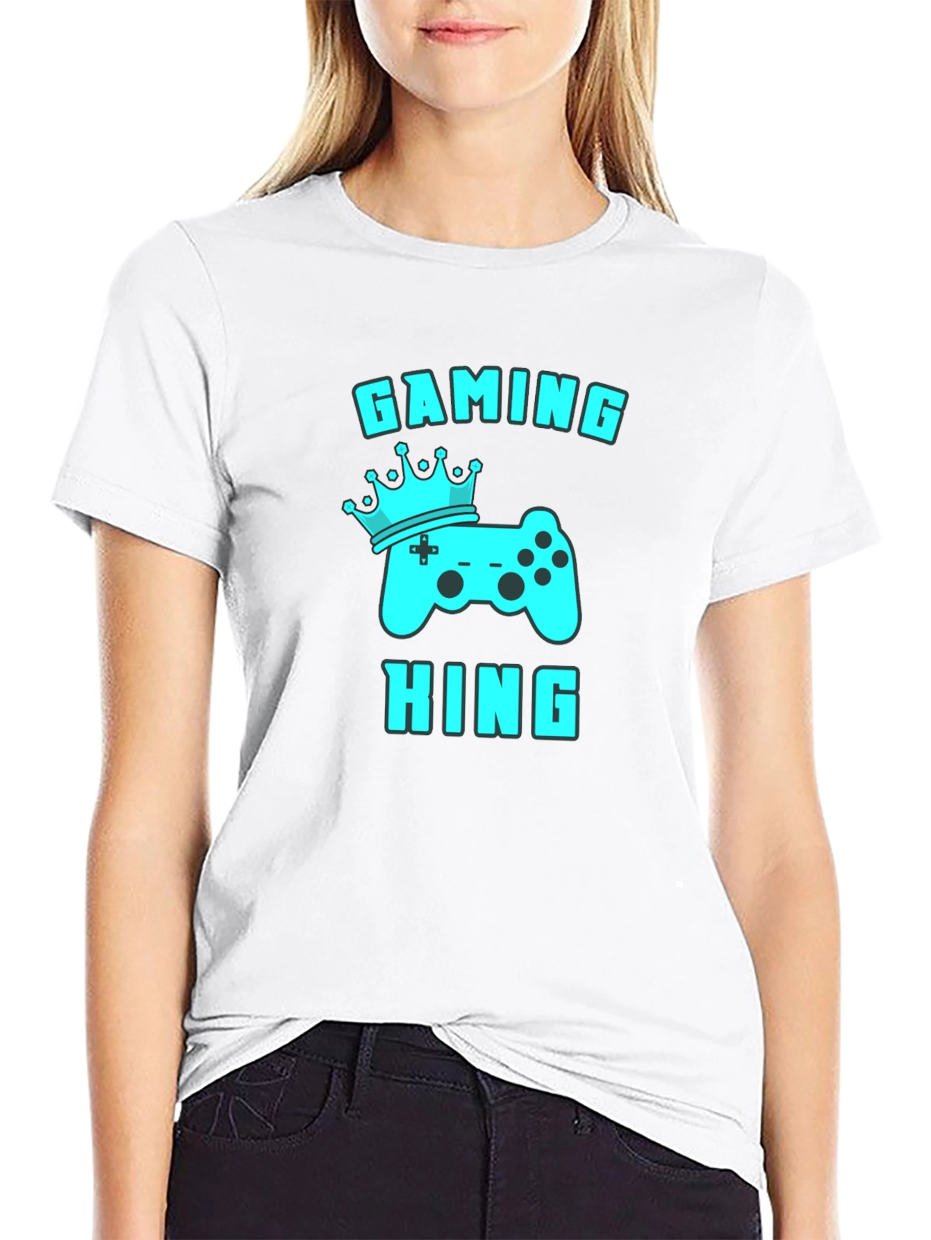 Gaming King Black T-Shirt - Gamer Apparel