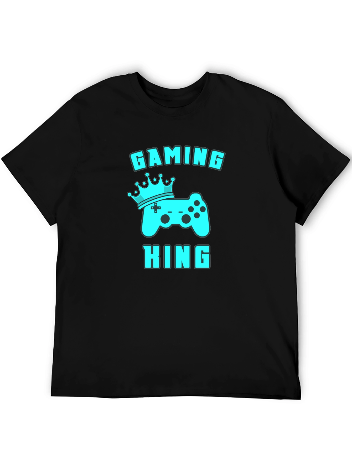 Gaming King Black T-Shirt - Gamer Apparel