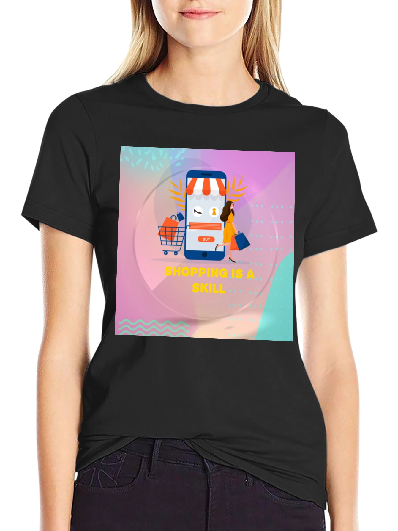 Shopping is a Skill Graphic Tee