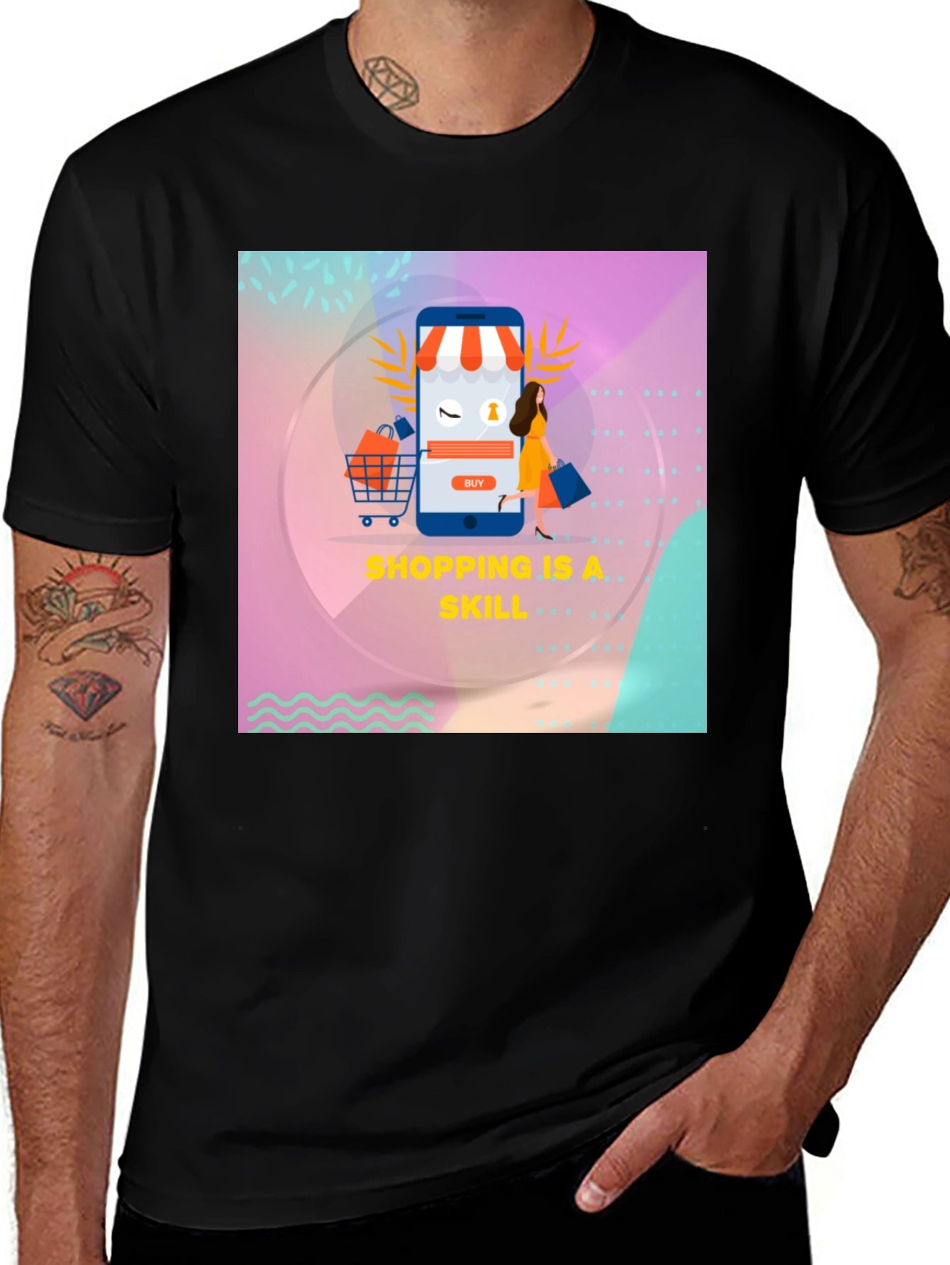 Shopping is a Skill Graphic Tee